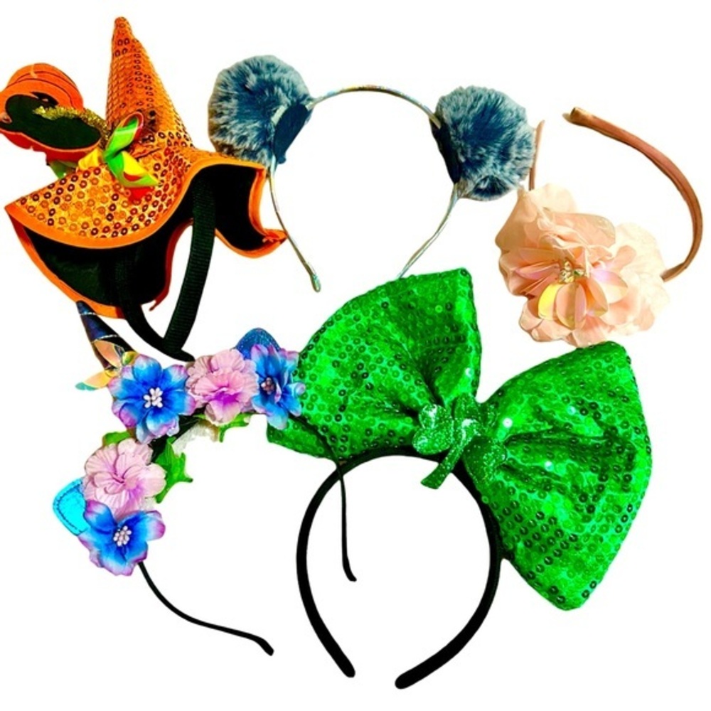 5 Piece Girls Special Occasion/Holiday Hairband Headband Bundle 🎀